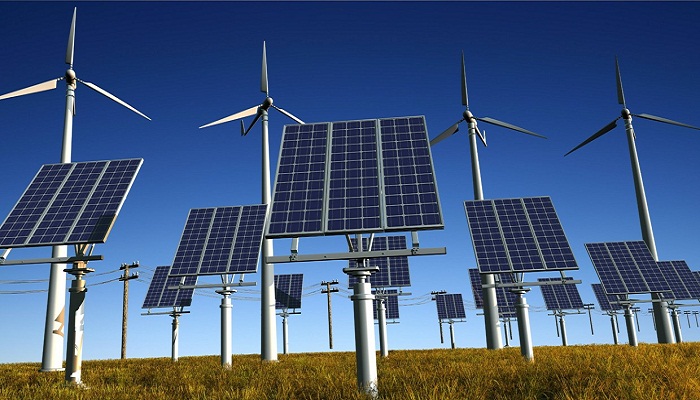 Solar Panel And Windmills